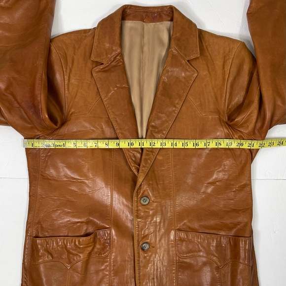 Brown Leather Jacket - Picture 3 of 5